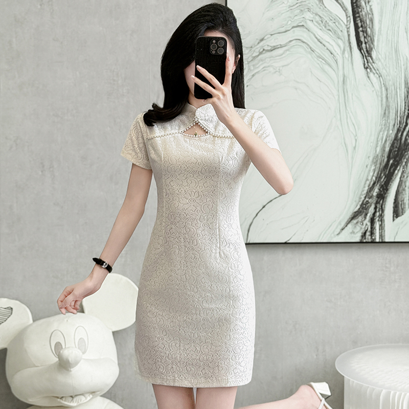 France style light summer cheongsam retro Chinese style dress