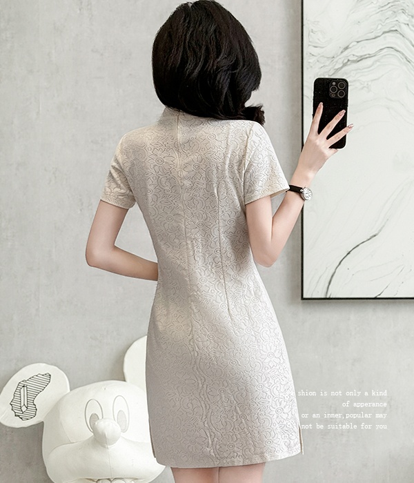 France style light summer cheongsam retro Chinese style dress