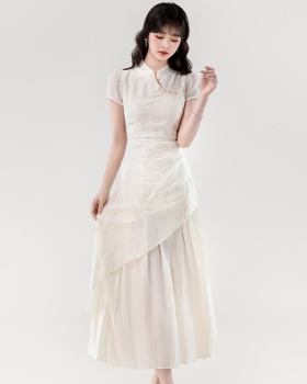 Fashion Chinese style light cheongsam temperament maiden dress