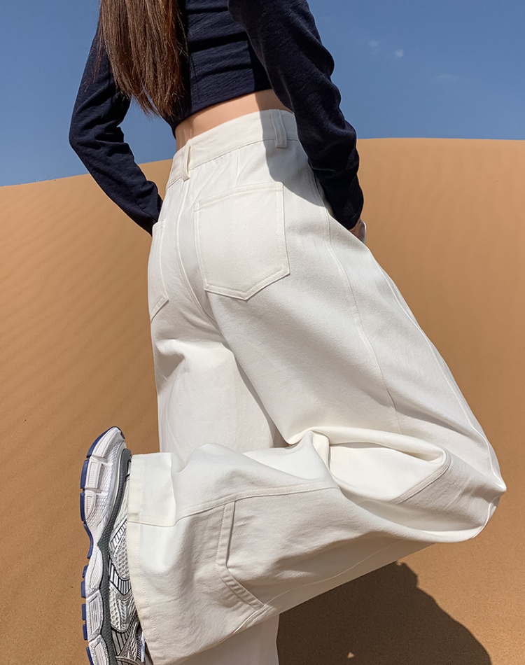 Spring and summer wide leg pants jeans for women