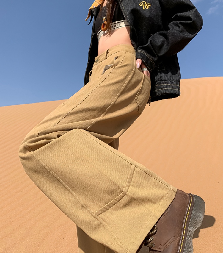 Spring and summer wide leg pants jeans for women