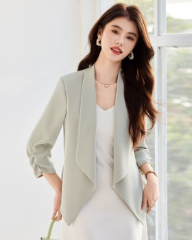 Short sleeve summer business suit slim coat for women