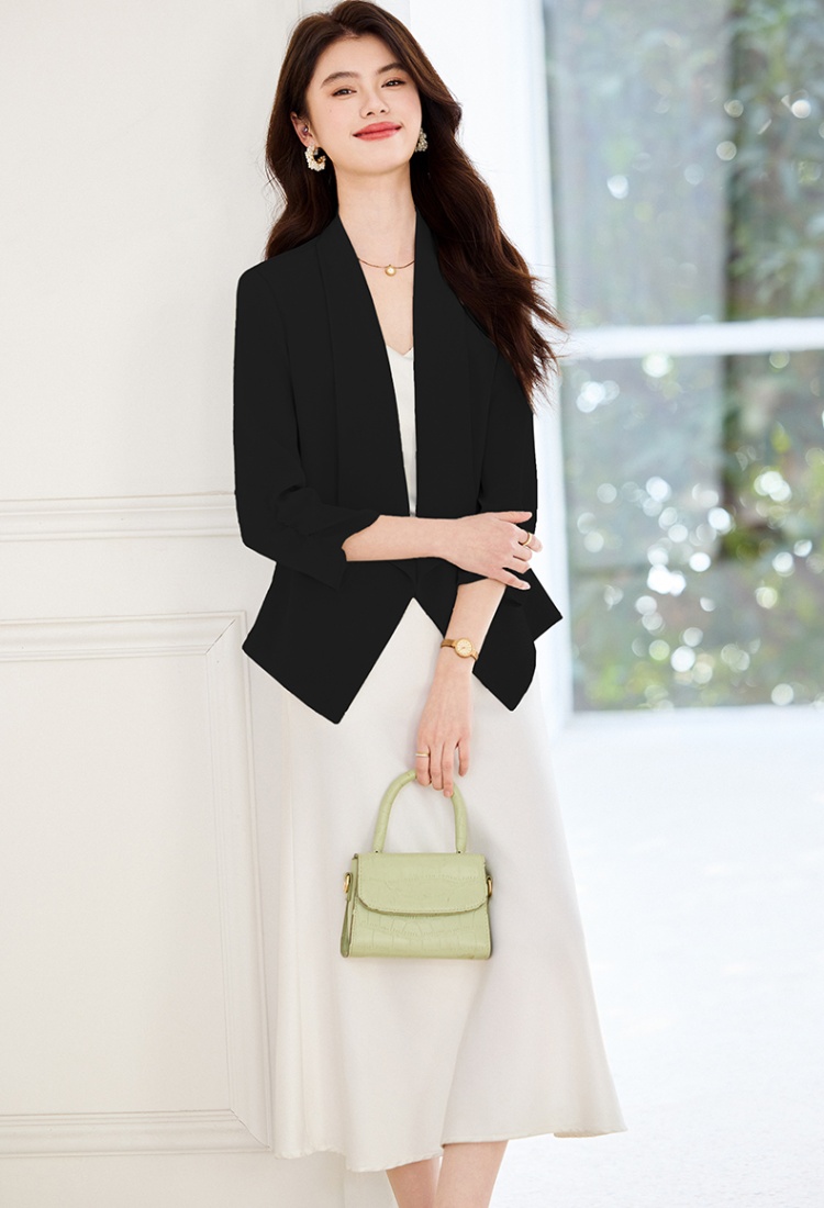 Short sleeve summer business suit slim coat for women