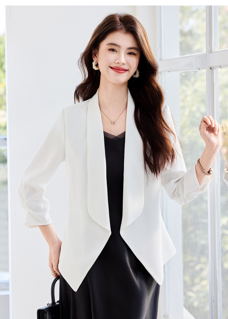 Short sleeve summer business suit slim coat for women