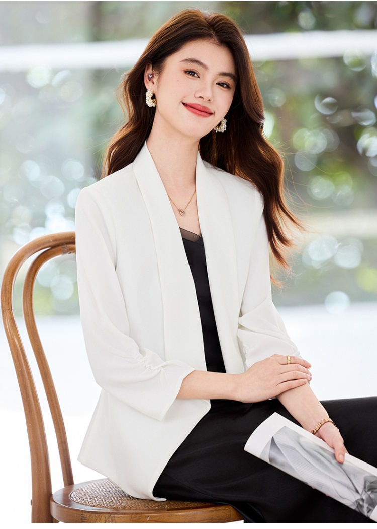 Short sleeve summer business suit slim coat for women