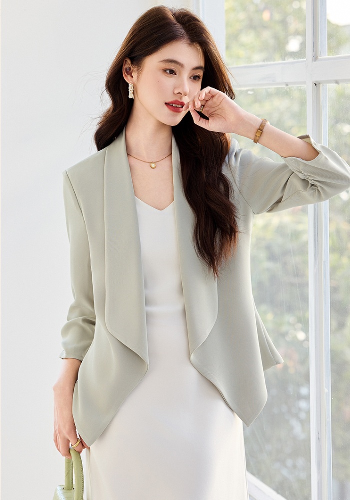 Short sleeve summer business suit slim coat for women
