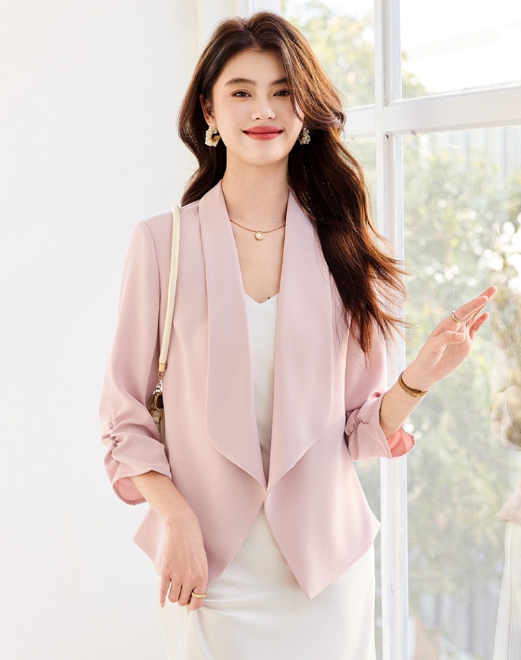 Short sleeve summer business suit slim coat for women