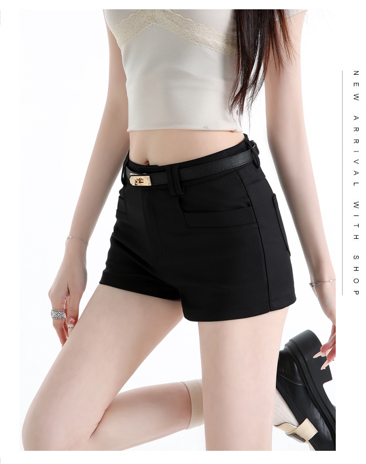 Elasticity Casual shorts summer slim wide leg pants