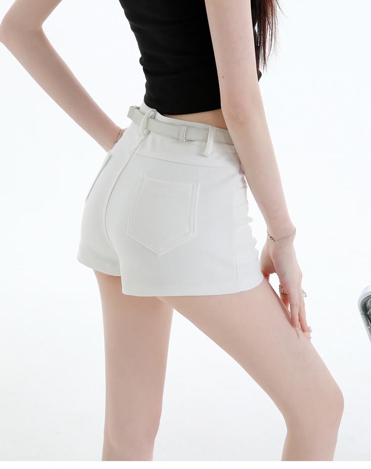 Elasticity Casual shorts summer slim wide leg pants