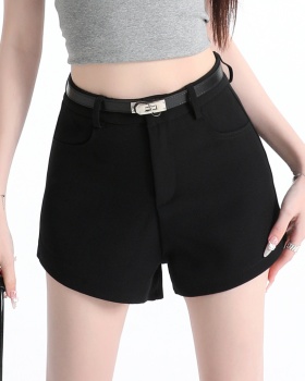 High waist shorts slim business suit for women