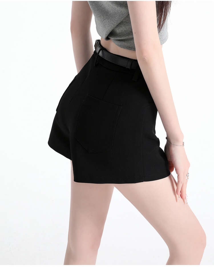 High waist shorts slim business suit for women