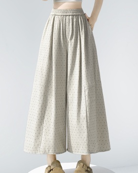Summer casual pants wide leg pants for women