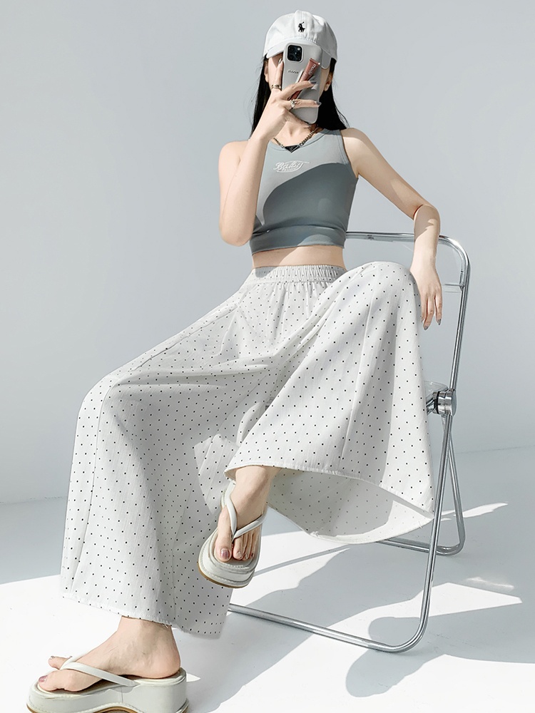 Summer casual pants wide leg pants for women