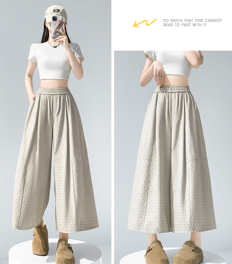 Summer casual pants wide leg pants for women