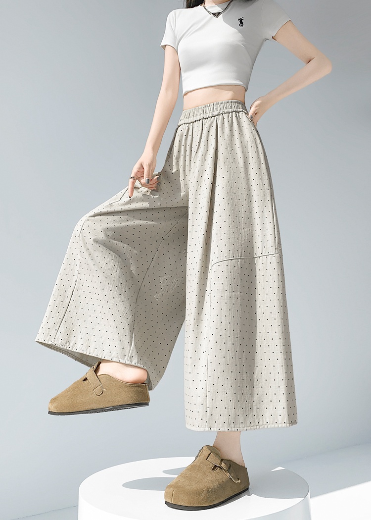 Summer casual pants wide leg pants for women