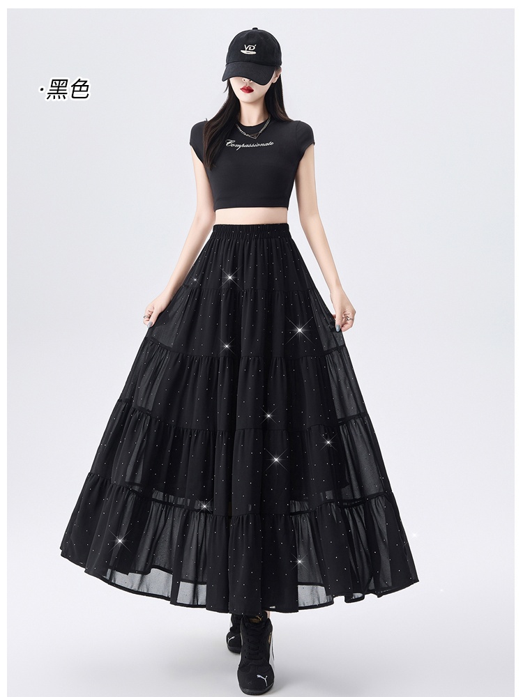 Thick and disorderly big skirt A-line skirt for women
