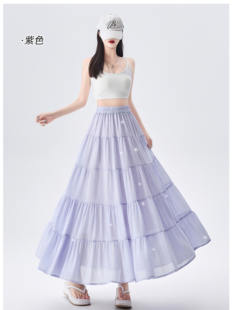 Thick and disorderly big skirt A-line skirt for women