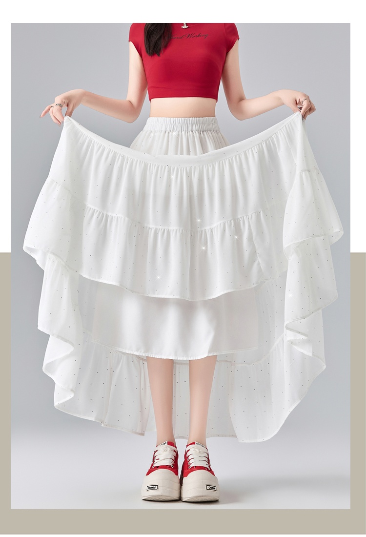 Thick and disorderly big skirt A-line skirt for women