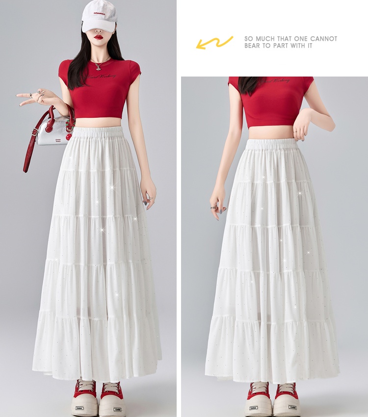 Thick and disorderly big skirt A-line skirt for women