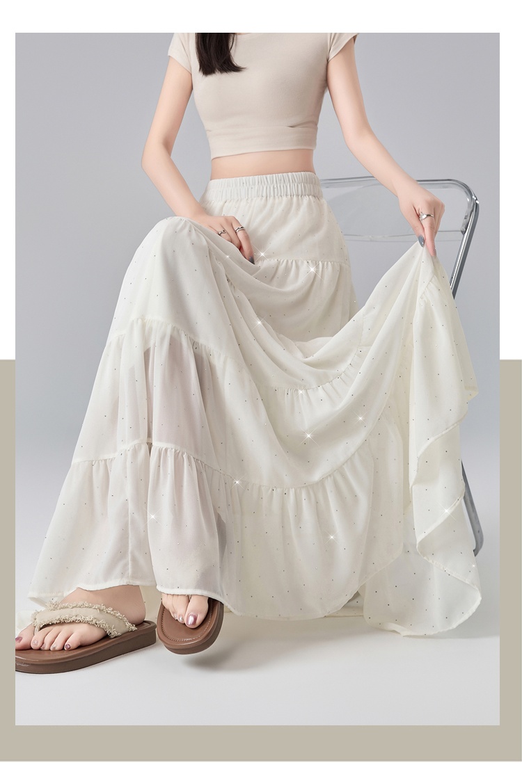 Thick and disorderly big skirt A-line skirt for women