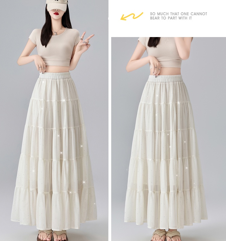 Thick and disorderly big skirt A-line skirt for women