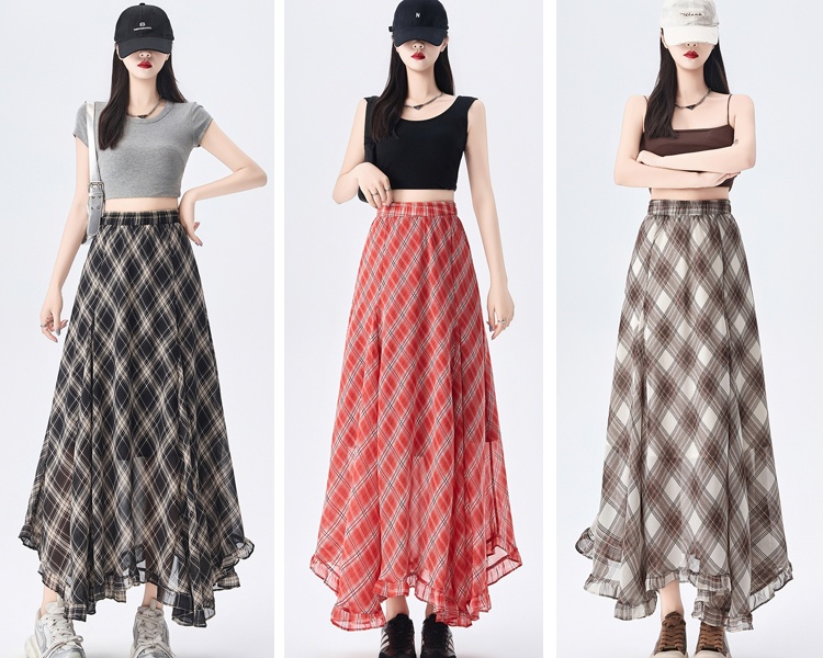 Temperament slim summer A-line skirt for women