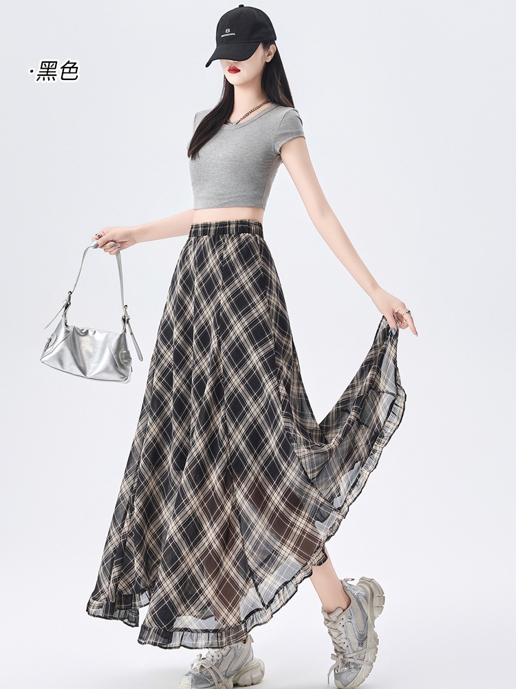 Temperament slim summer A-line skirt for women