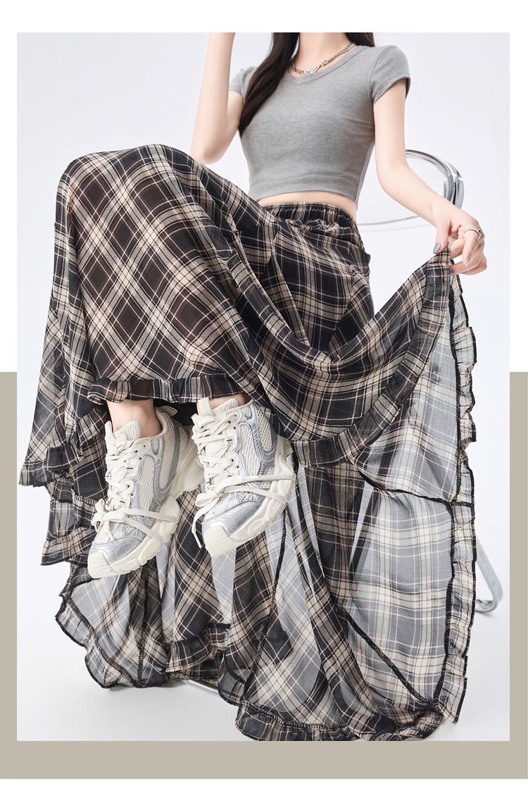 Temperament slim summer A-line skirt for women