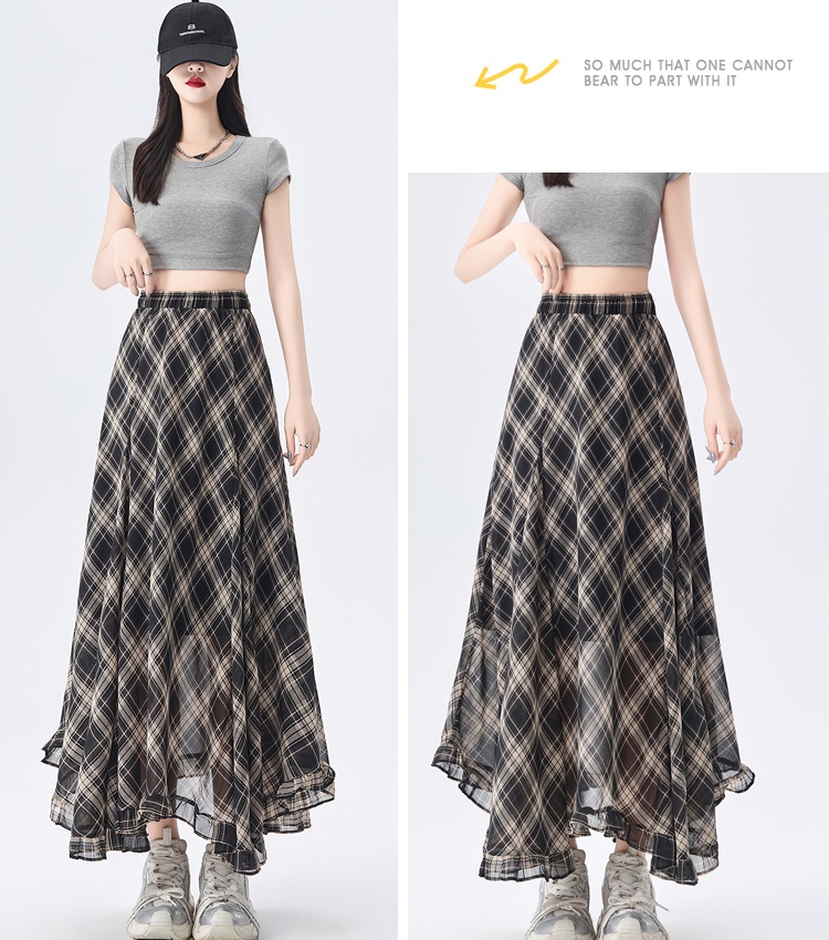 Temperament slim summer A-line skirt for women