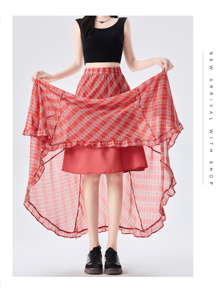 Temperament slim summer A-line skirt for women