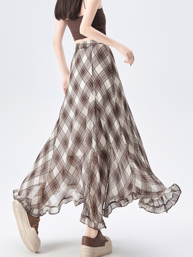 Temperament slim summer A-line skirt for women