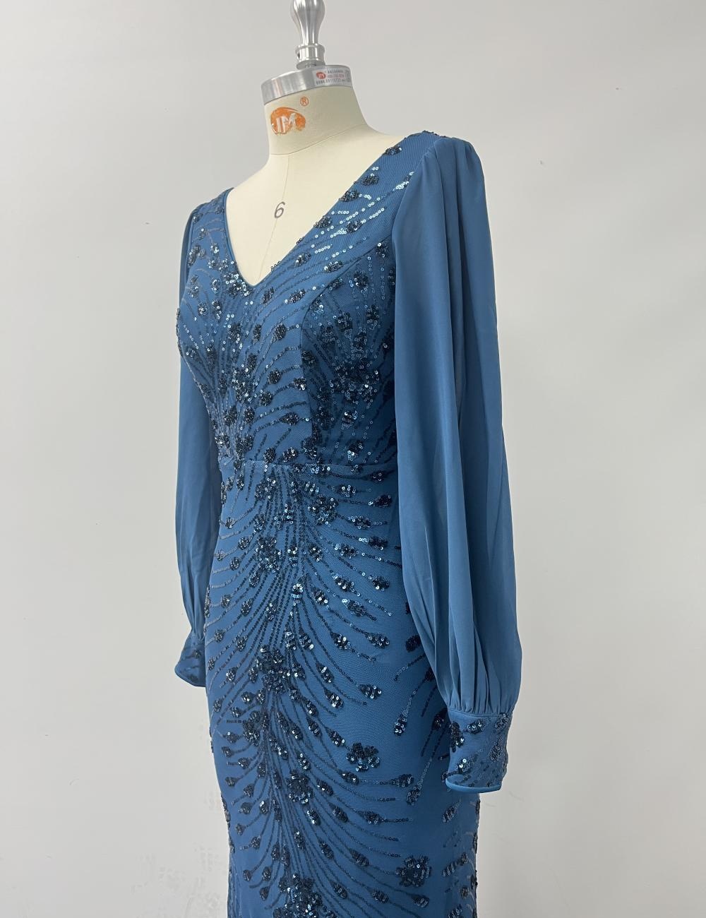 Gauze dress European style evening dress