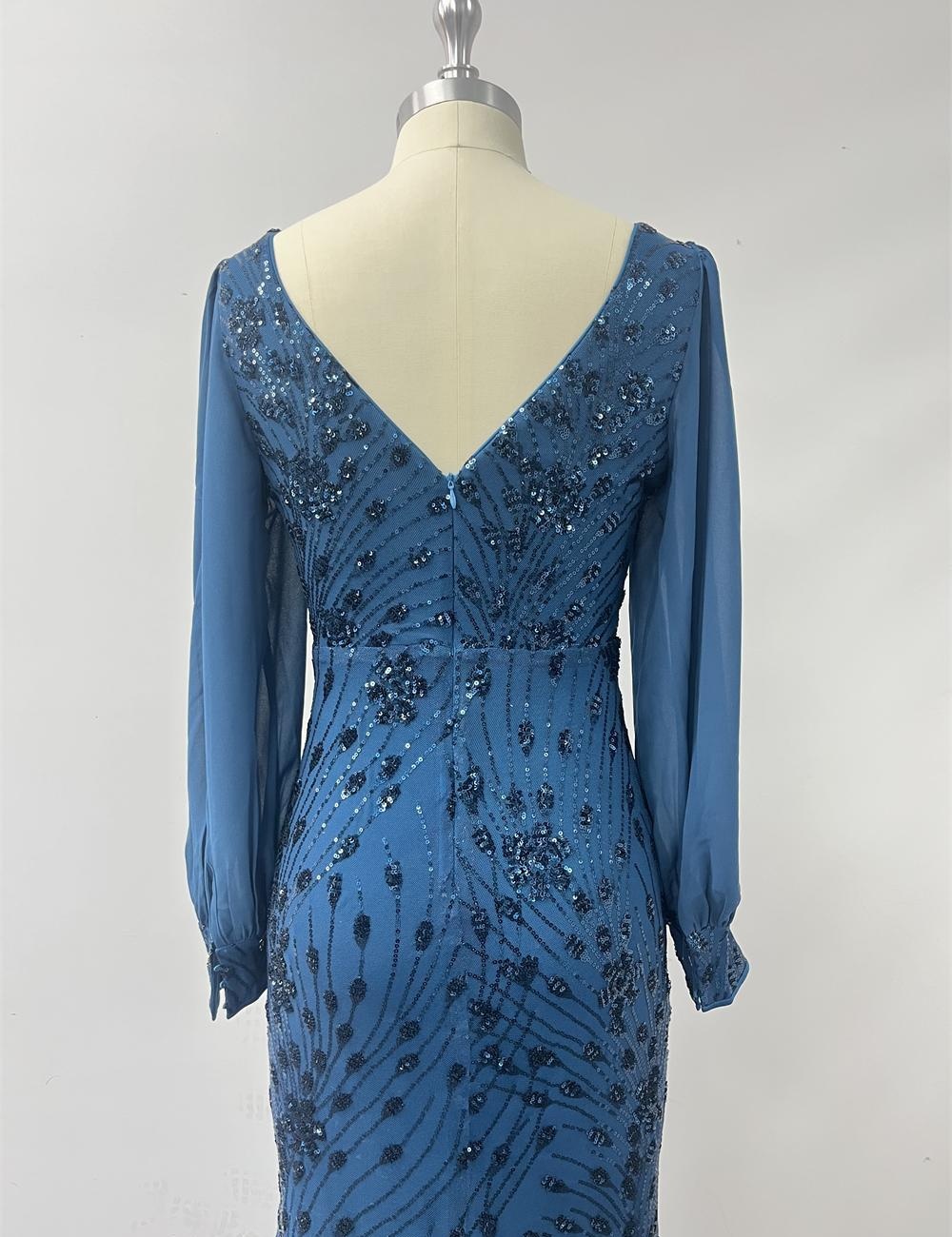 Gauze dress European style evening dress