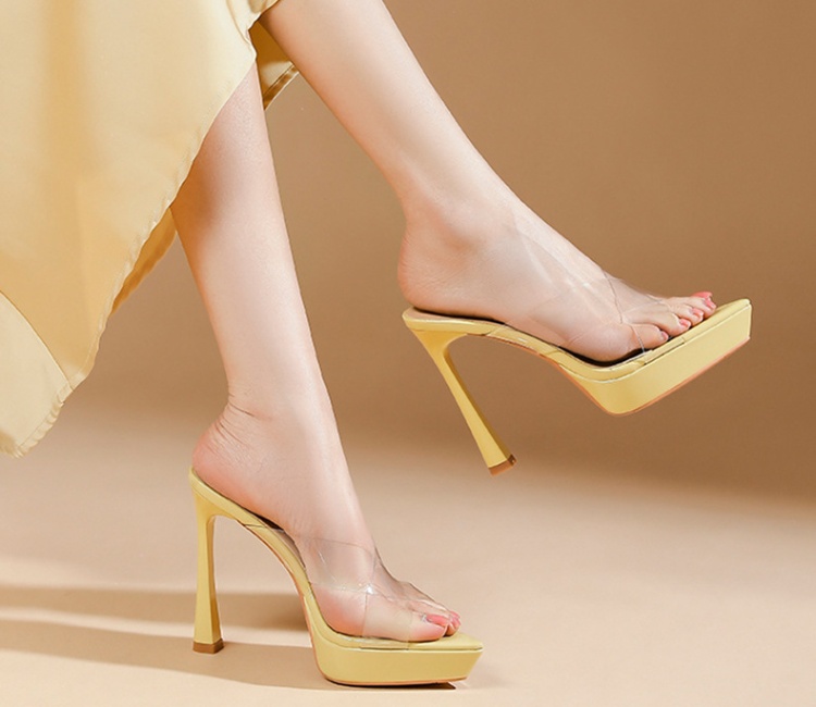 Fine-root slippers pointed sandals for women