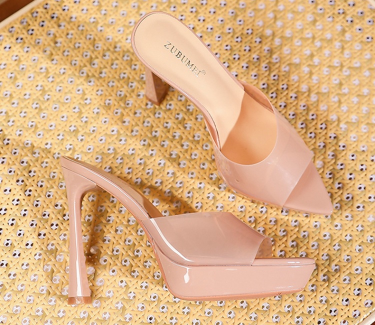 Temperament platform wears outside high-heeled shoes