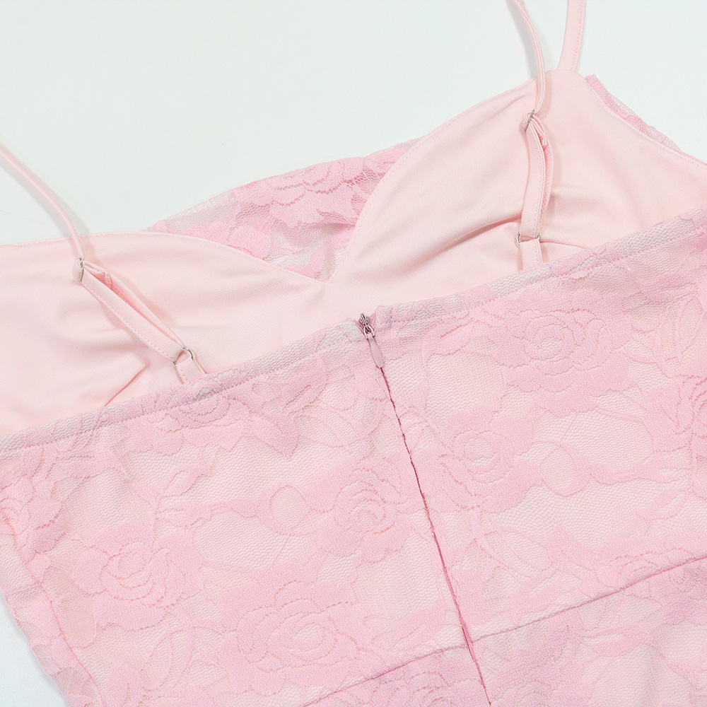 European style sexy dress split long dress for women