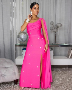 Fashion long dress sleeveless dress for women