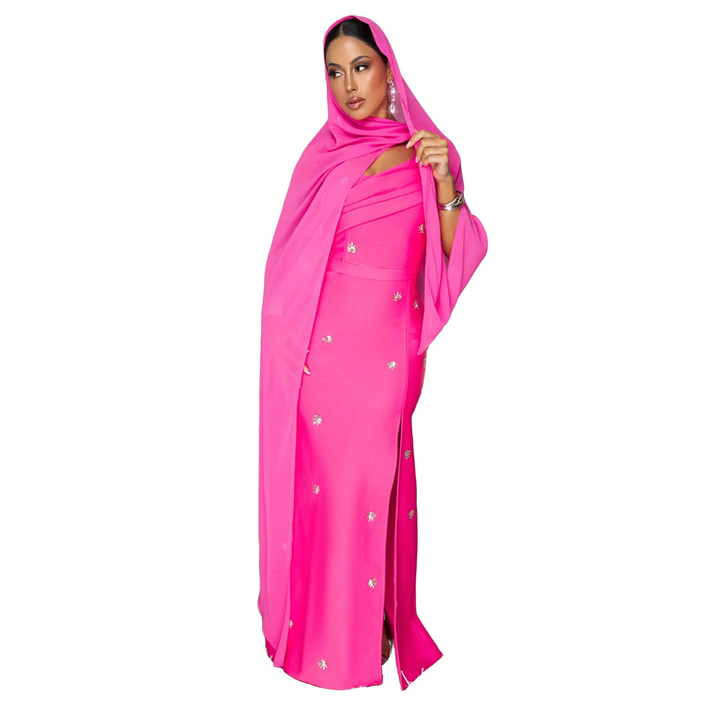 Fashion long dress sleeveless dress for women