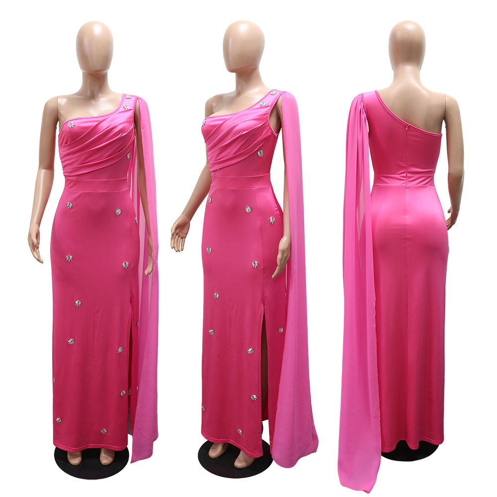 Fashion long dress sleeveless dress for women