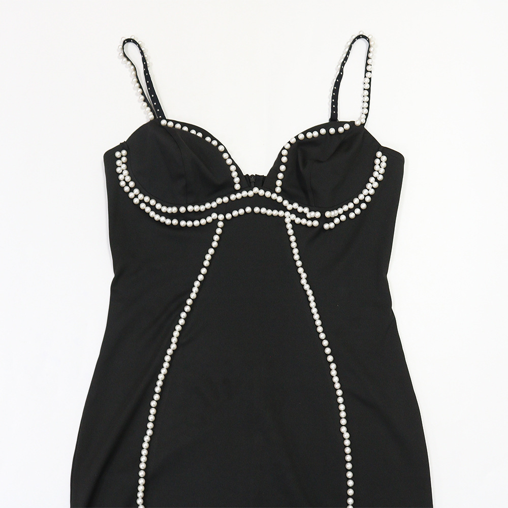 Sexy sleeveless slim long dress fashion sling dress for women