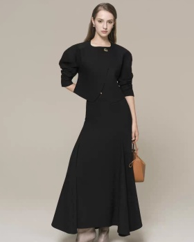 Niche long skirt big skirt tops 2pcs set