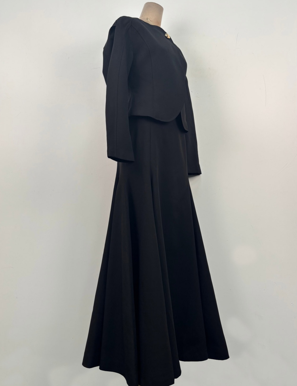 Niche long skirt big skirt tops 2pcs set