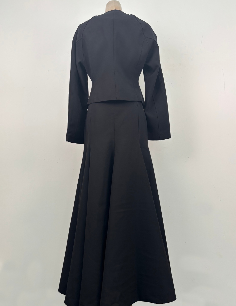 Niche long skirt big skirt tops 2pcs set