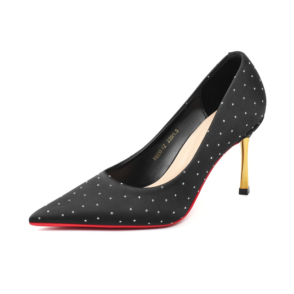 Polka dot high-heeled shoes France style shoes for women