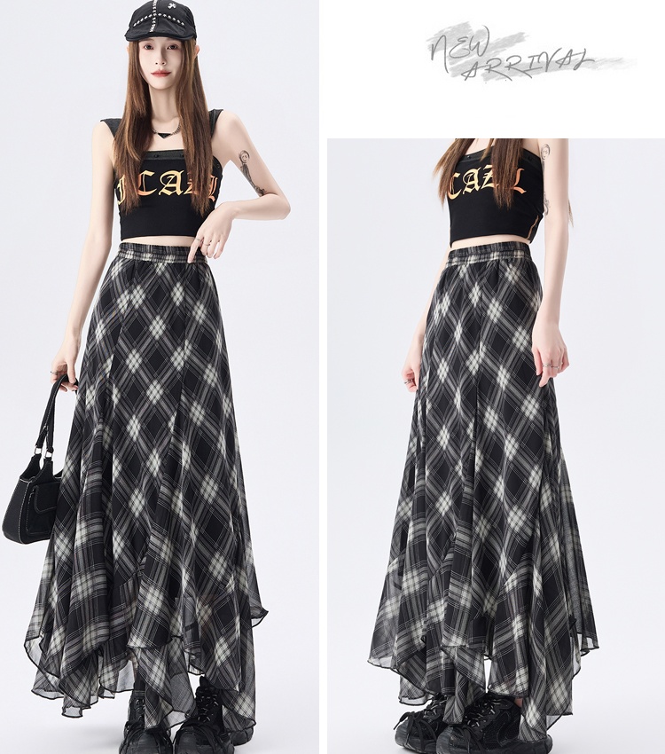 Big skirt temperament skirt A-line long skirt for women