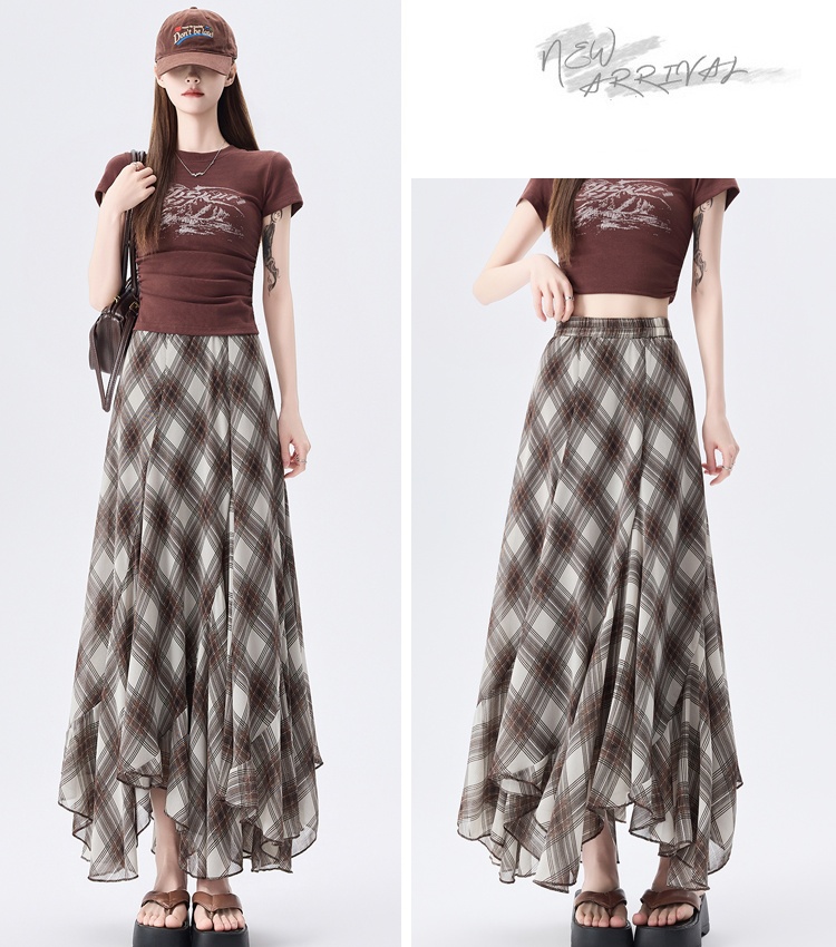 Big skirt temperament skirt A-line long skirt for women