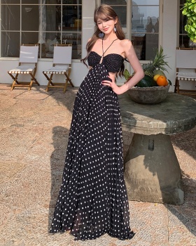 France style loose slim colors hollow summer dress