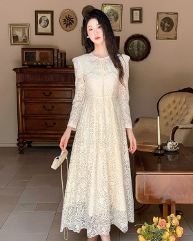 Pinched waist big skirt beading France style dress