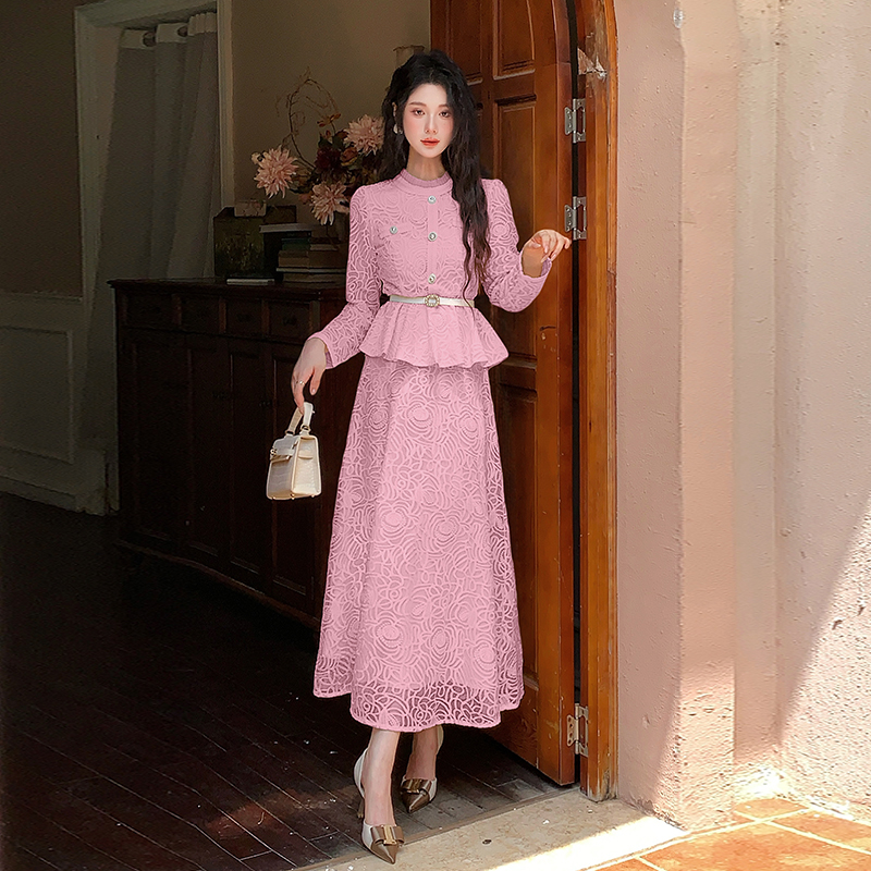 Ladies temperament chanelstyle spring skirt a set