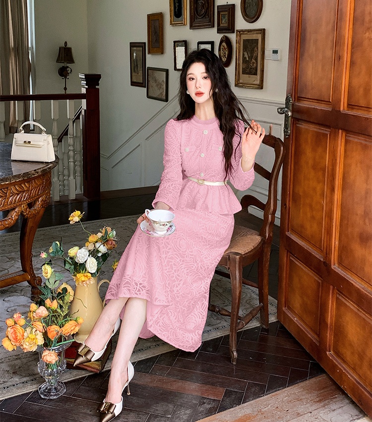 Ladies temperament chanelstyle spring skirt a set